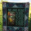 we are here to heal quilt blanket for yoga lover yqktg