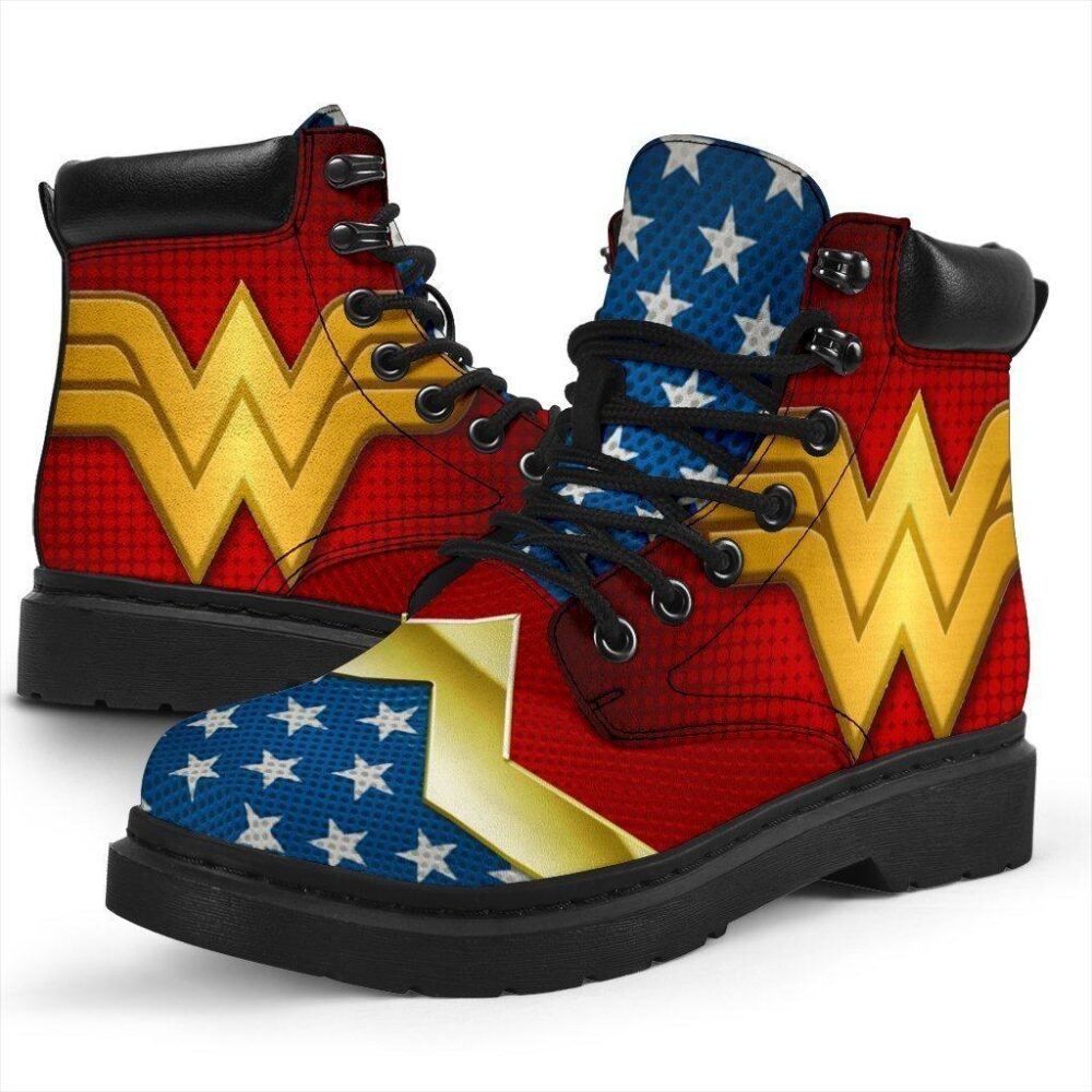 Wonder Woman All Season Boots Casual Shoes Vegan Leather Custom — free download