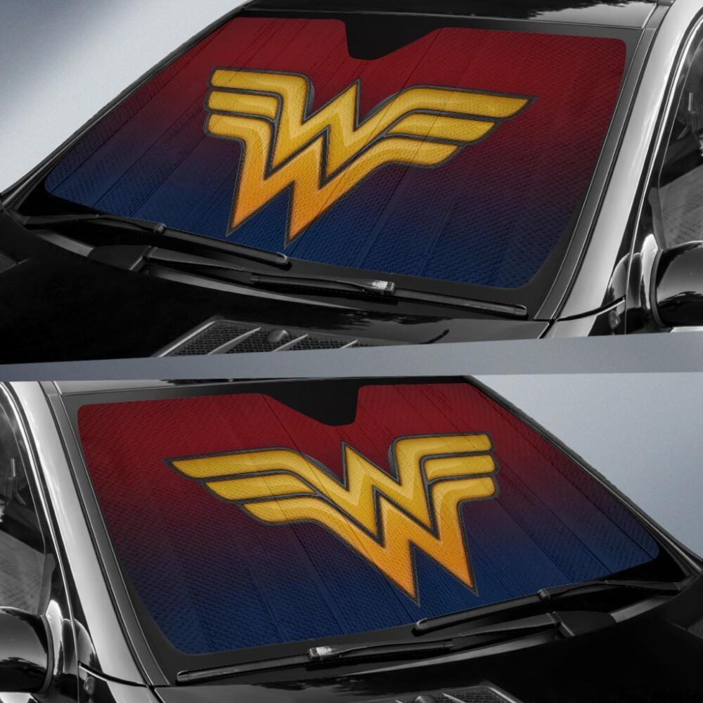 Wonder Woman Logo Car Windshield Sun Shade