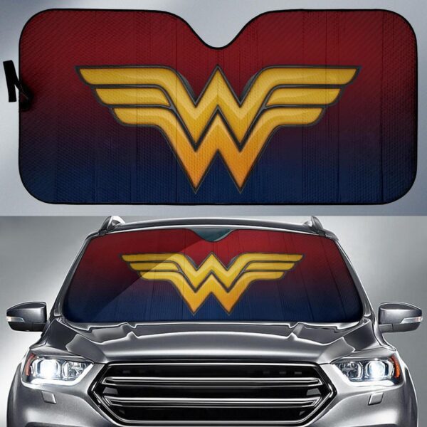 Wonder Woman Logo Car Windshield Sun Shade