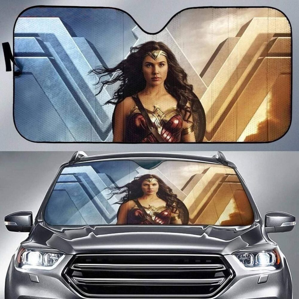 Wonder Woman Movies Auto Sun Shade For Fan