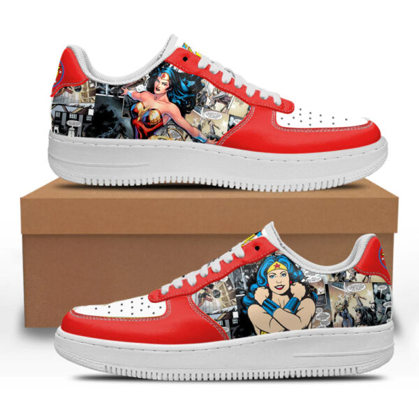 Wonder Woman Sneakers Custom Superhero Comic Shoes