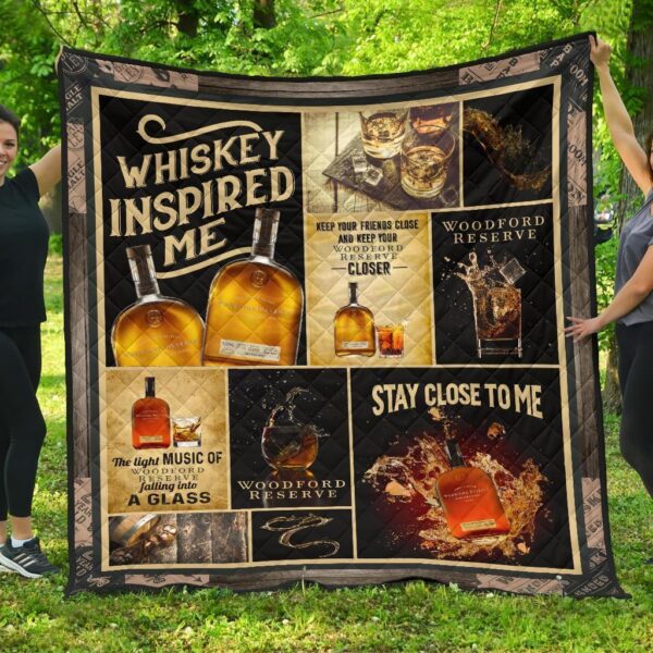 Woodford Reserve Quilt Blanket Funny Gift For Whisky Lover