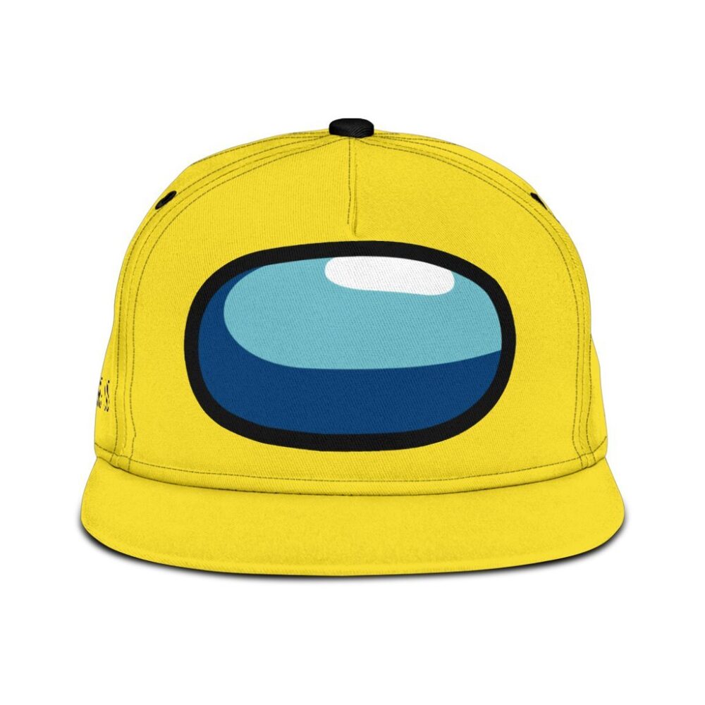 Yellow Crewmate Snapback Hat Among Us Gift Idea