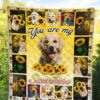 you are my sunshine sunflower labrador quilt blanket 9drez