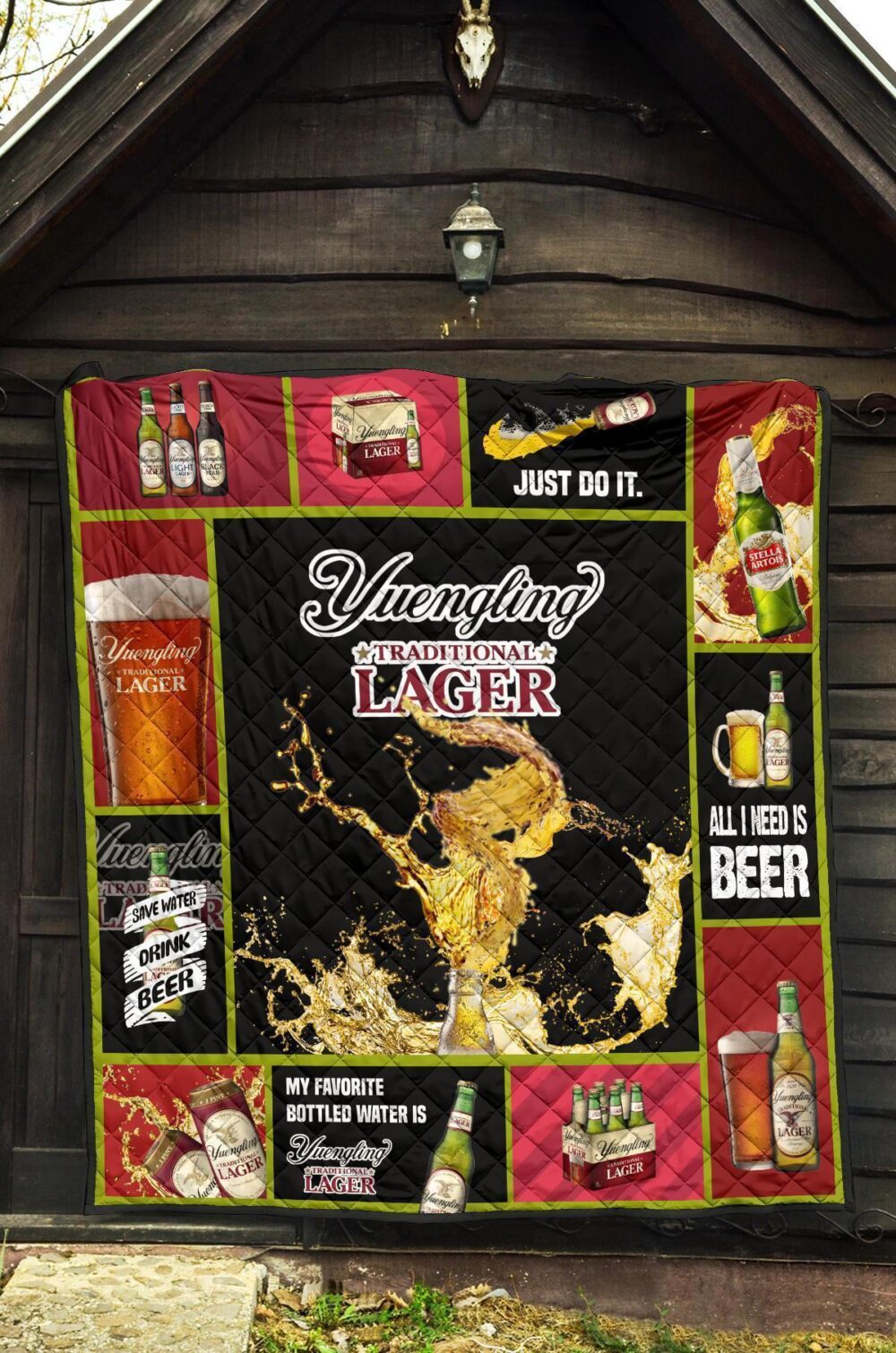Yuengling Lager Quilt Blanket All I Need Is Beer Gift Idea