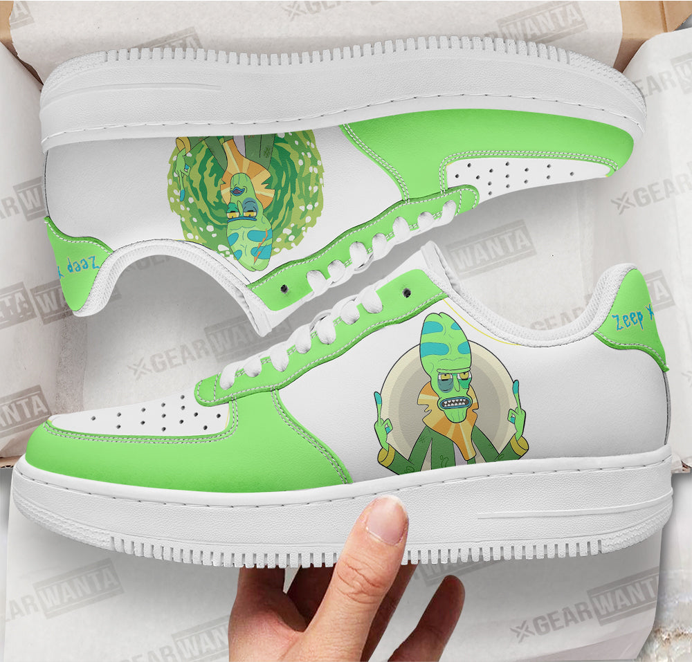 Zeep Xanflorp Rick And Morty Custom Sneakers | Fandom Gift