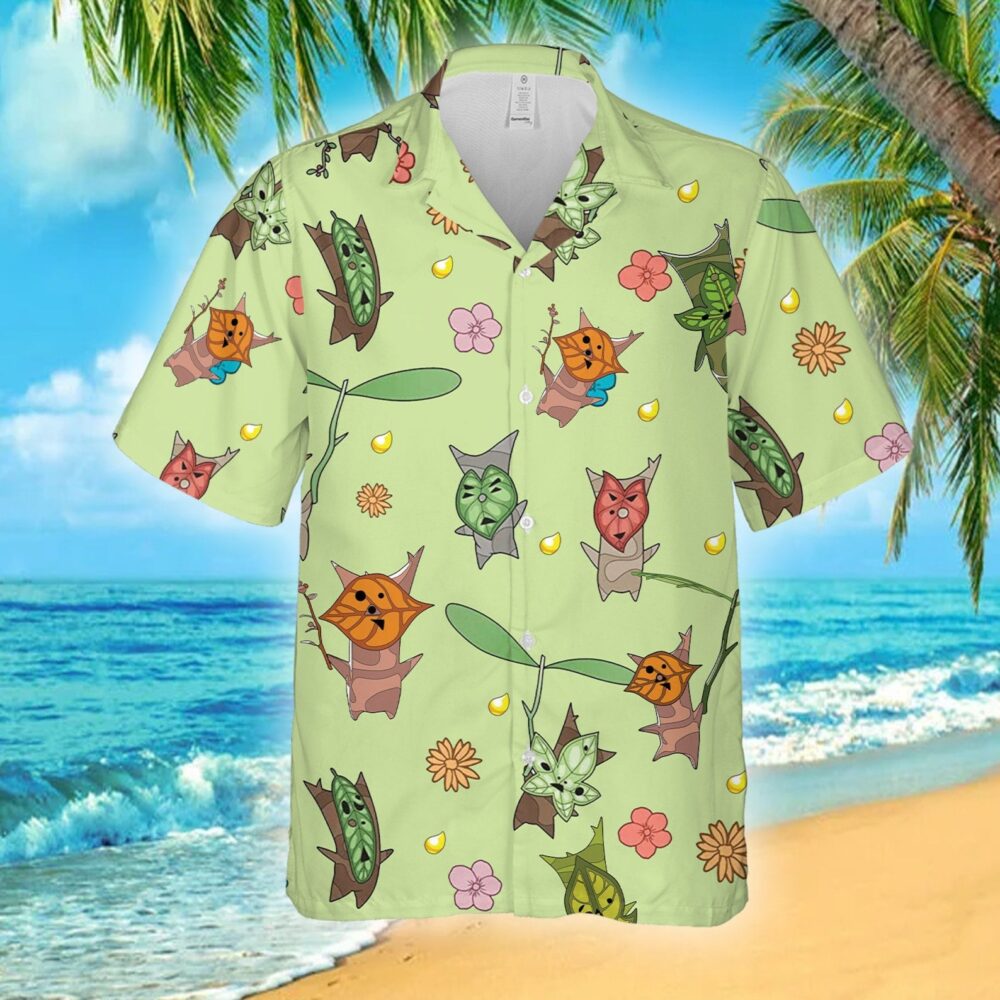 Zelda Majora And Korok Custom Hawaiian Shirt Zelda Button Up