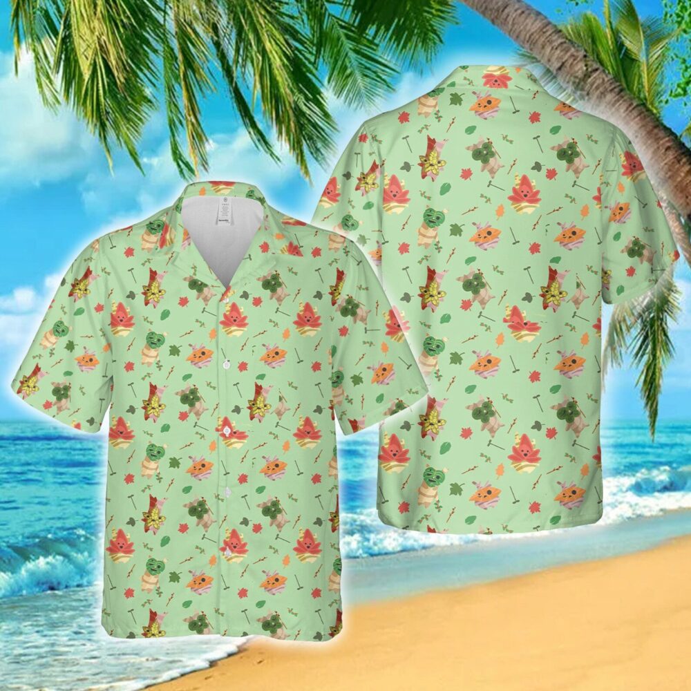 Zelda Majora And Korok Green Custom Hawaiian Shirt