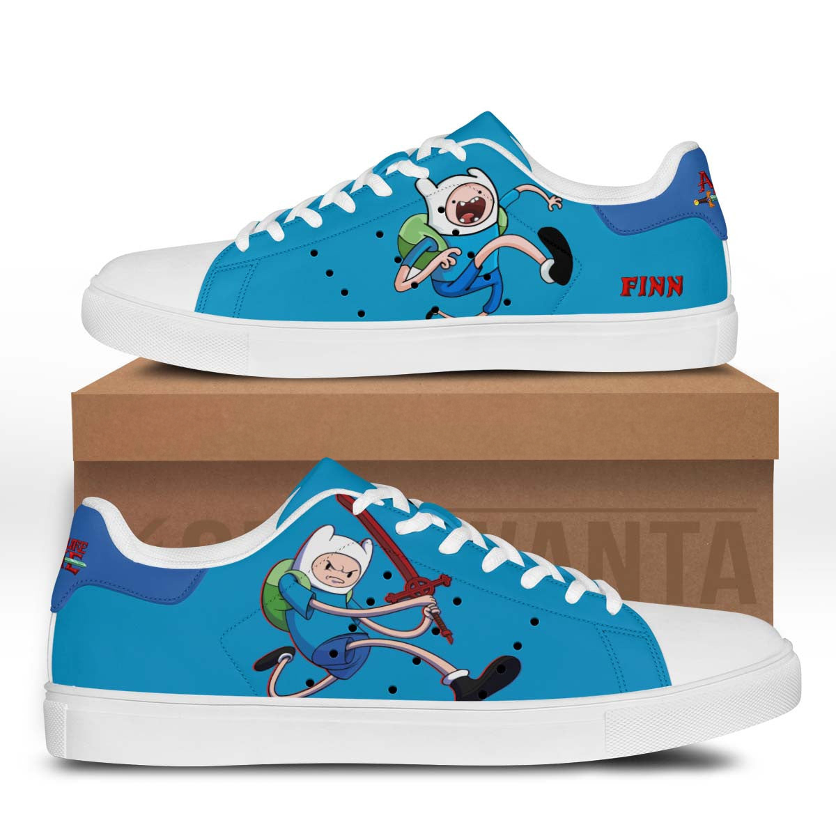 Adventure Time Finn Stan Shoes Custom