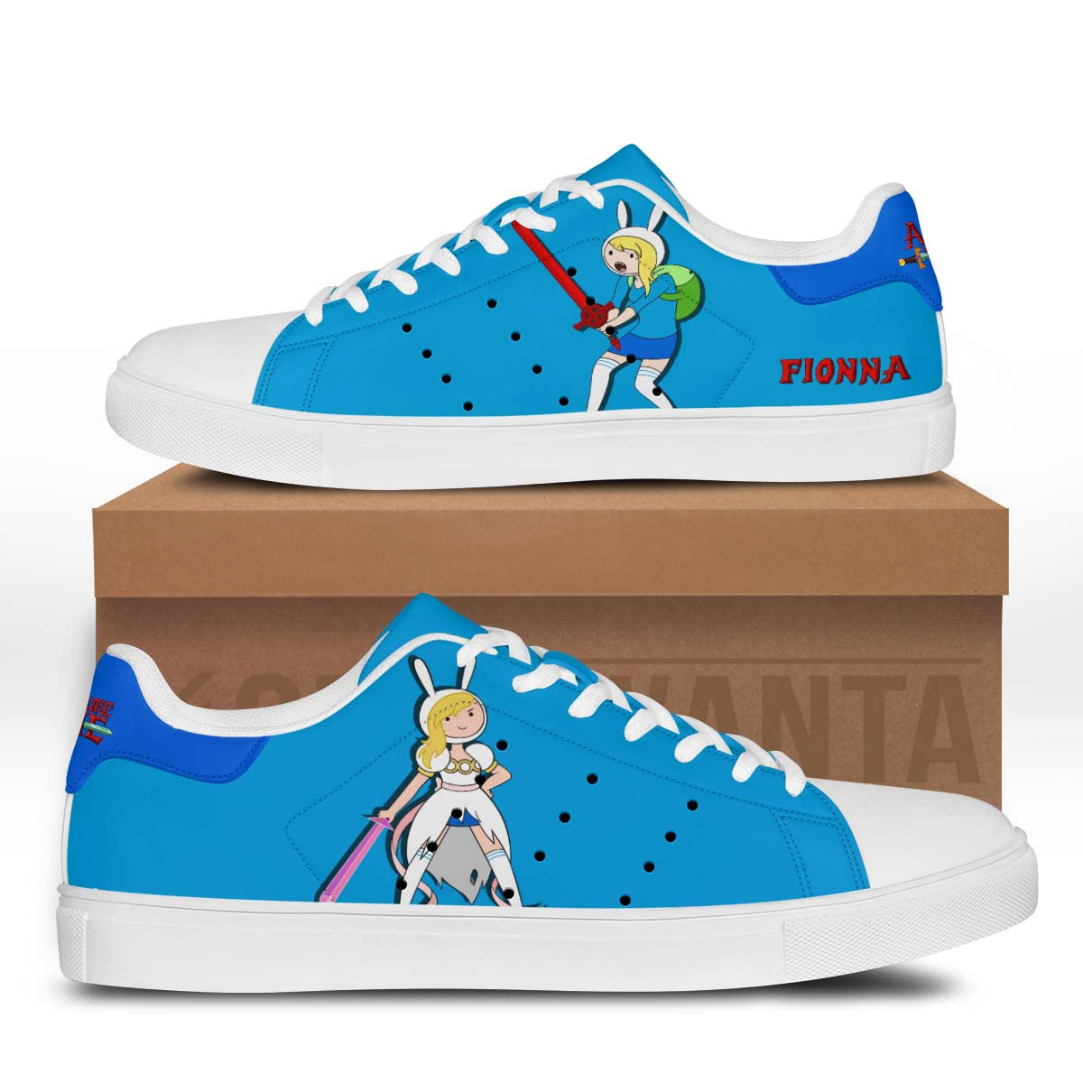 Adventure Time Fionna Stan Shoes Custom