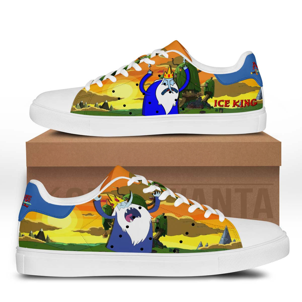 Adventure Time Ice King Stan Shoes Custom