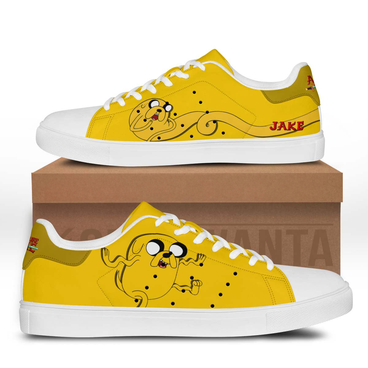 Adventure Time Jake Stan Shoes Custom For Fans