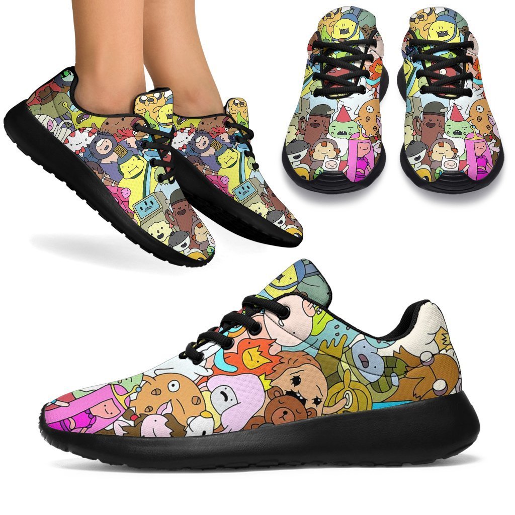 Adventure Time Sneakers Sporty Shoes Funny Gift Idea