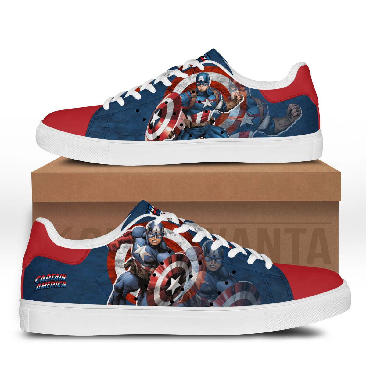 Avengers Captain America Stan Shoes Custom