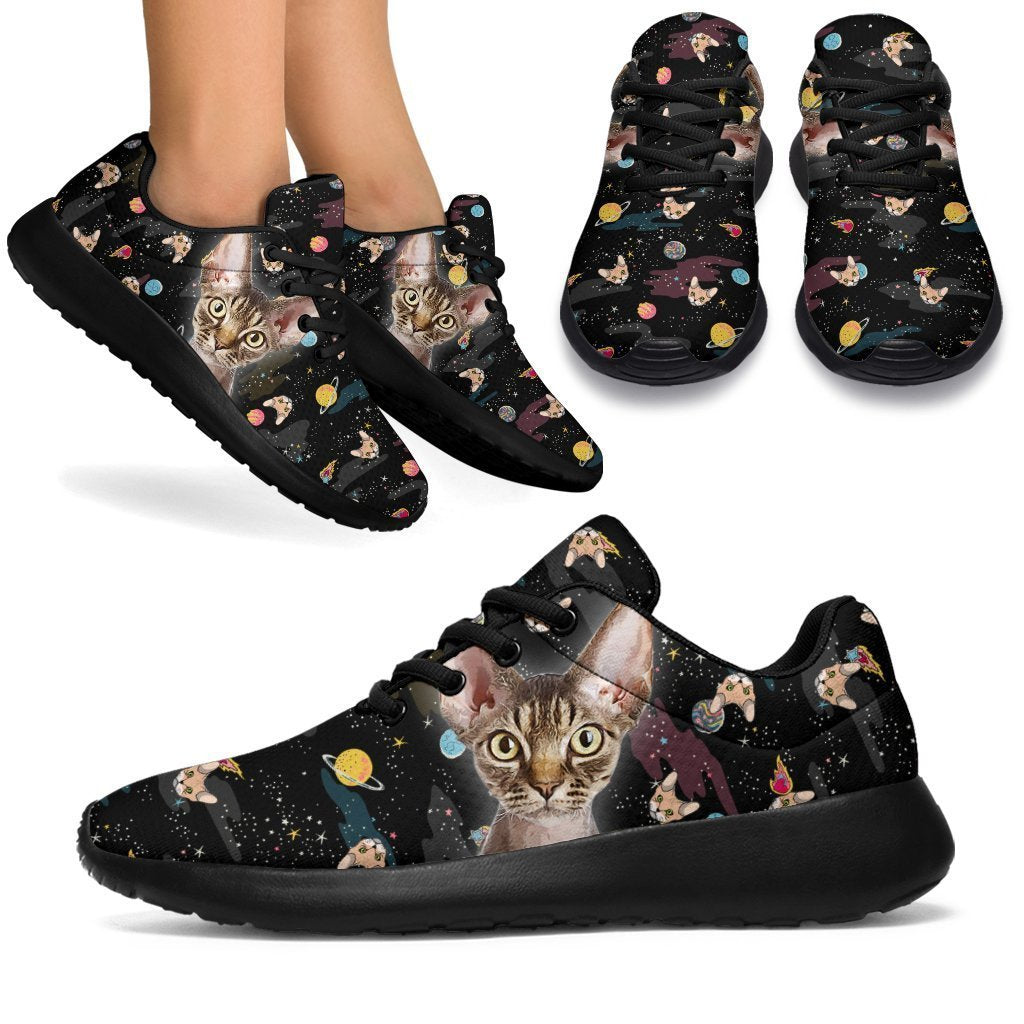 Devon Rex Cat Sneakers Sporty Shoes For Cat Lover