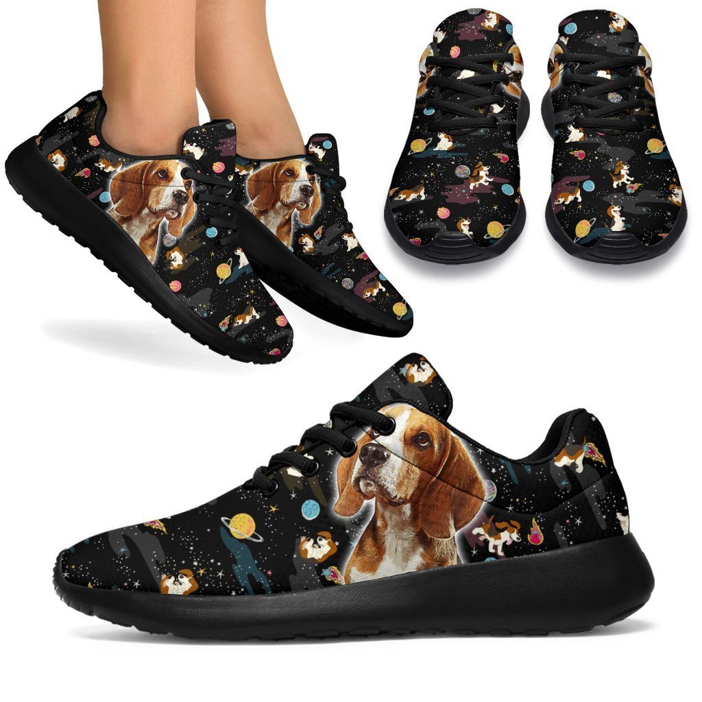 Dog Beagle Sneakers Sporty Shoes Funny