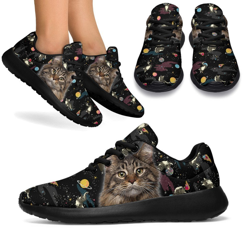 Maine Coon Cat Sneakers Sporty Shoes For Cat Lover