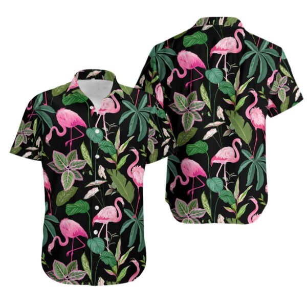 Flamingo Tropical Hawaiian Shirt, Flamingo Aloha Shirt