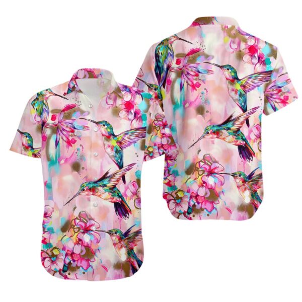 Hummingbird Hawaiian Shirt, Summer Vacation Aloha Shirt