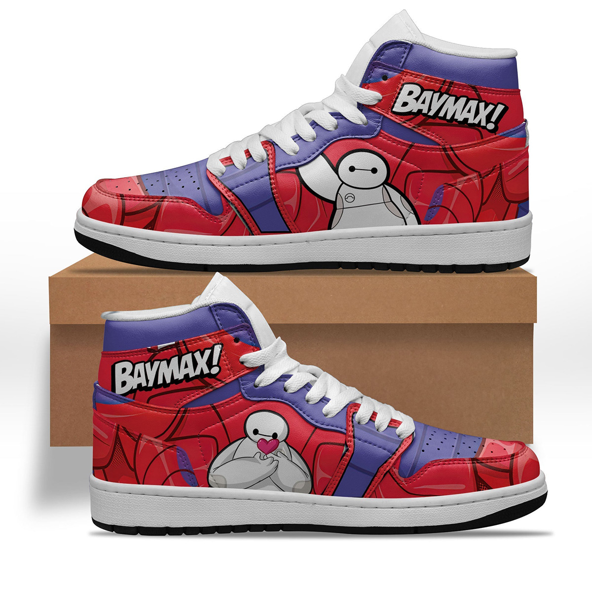 Baymax Shoes Custom Super Heroes Sneakers