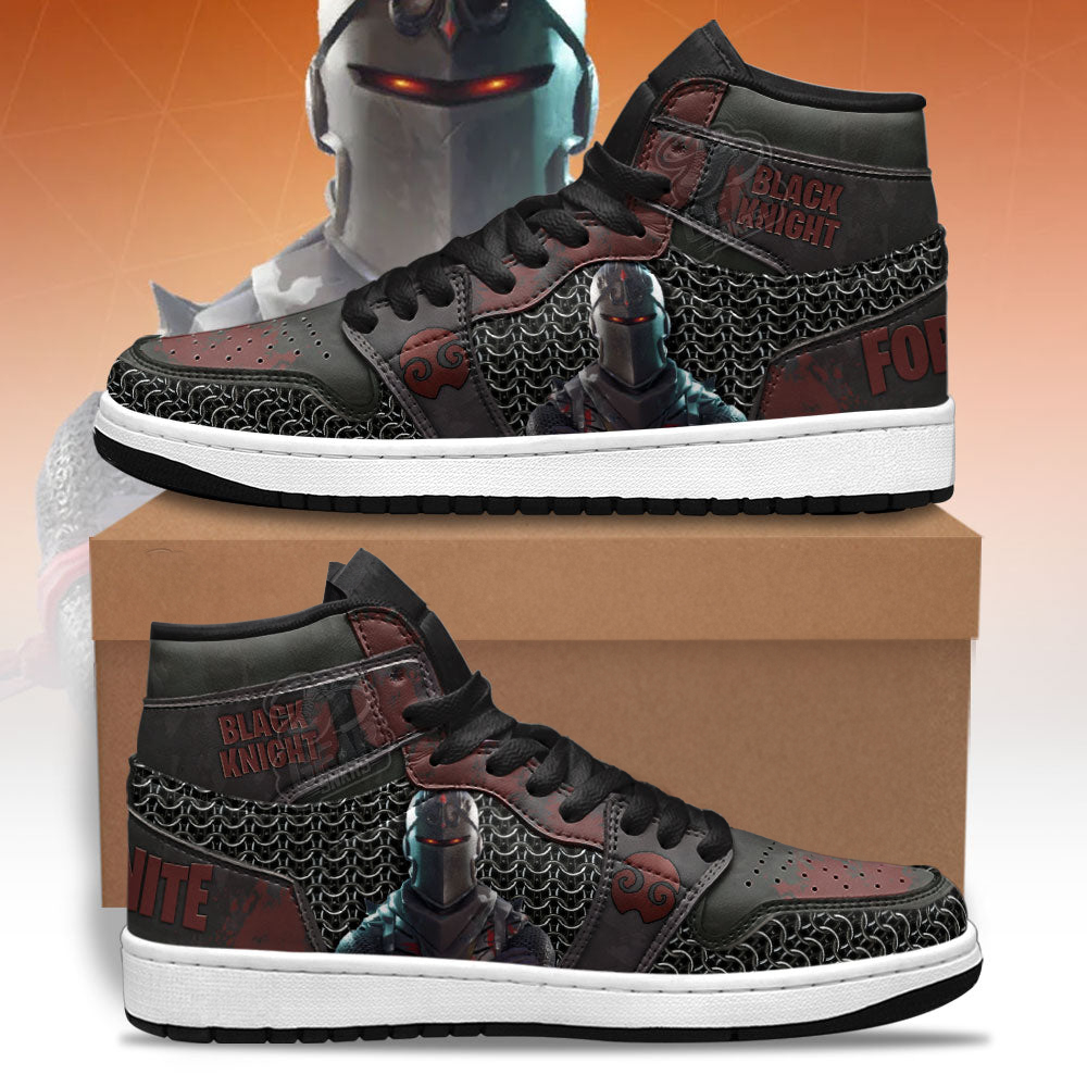 Black Knight Skin Game Character Shoes Custom For Fans
