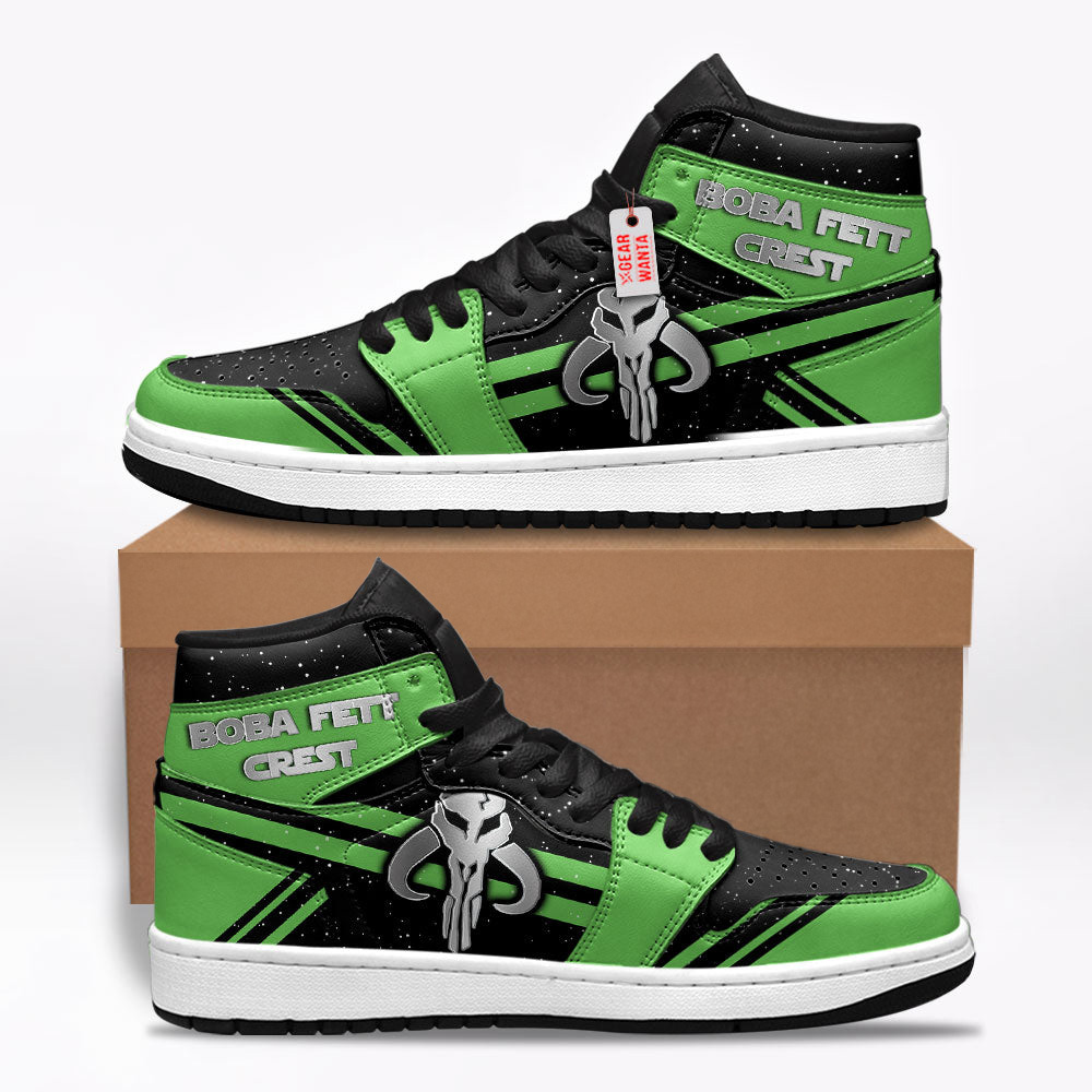 Boba Fett Crest Star Wars Symbols Shoes Custom For Fans