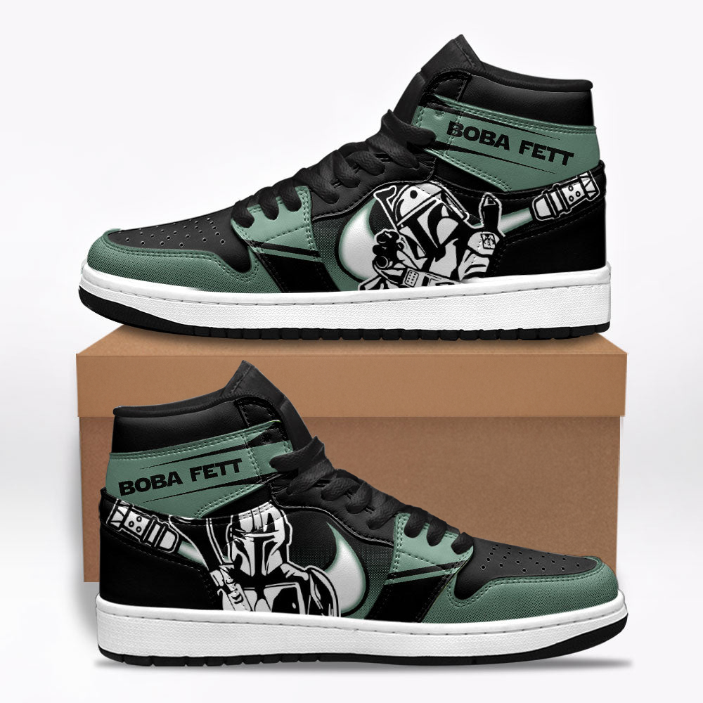 Boba Fett Star Wars Sneakers Custom Gifts Idea For Fans