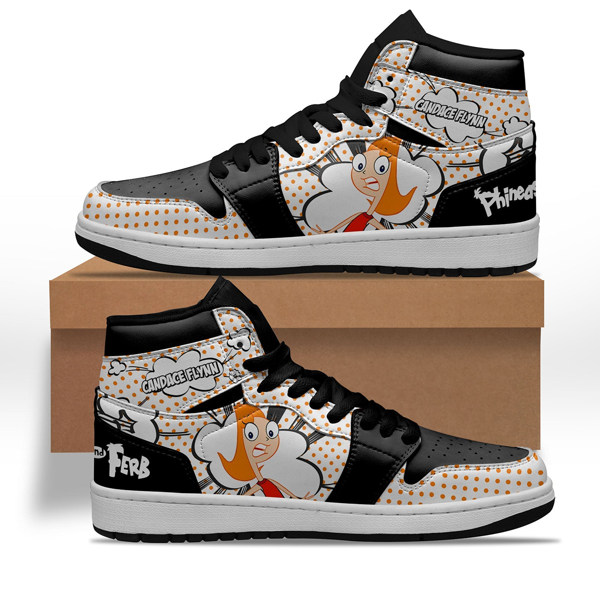 Candace Flynn Sneakers Custom Phineas and Ferb Shoes