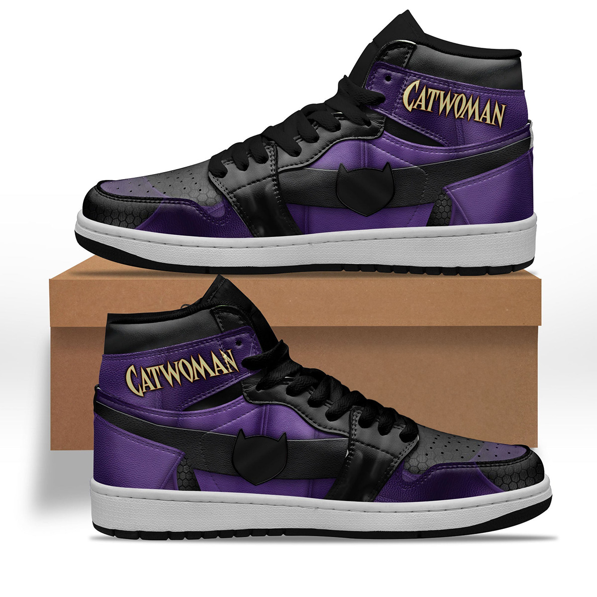 Catwoman Shoes Custom Villains Sneakers