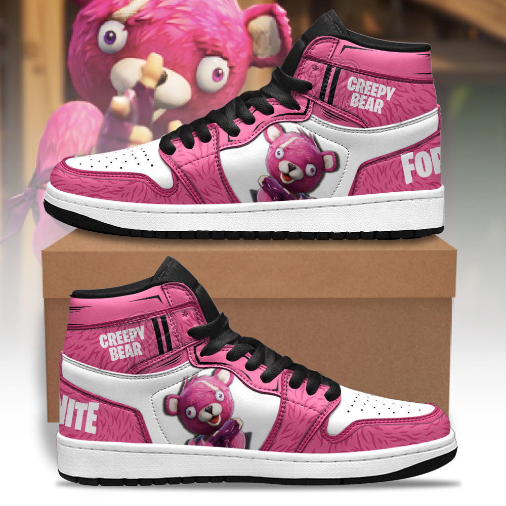 Creepy Bear Skin Game Character Shoes Custom For Fans