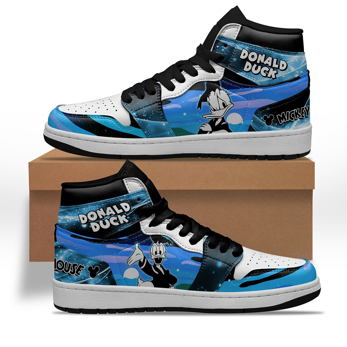 Donald Duck Silhouette Shoes Custom For Fans Sneakers