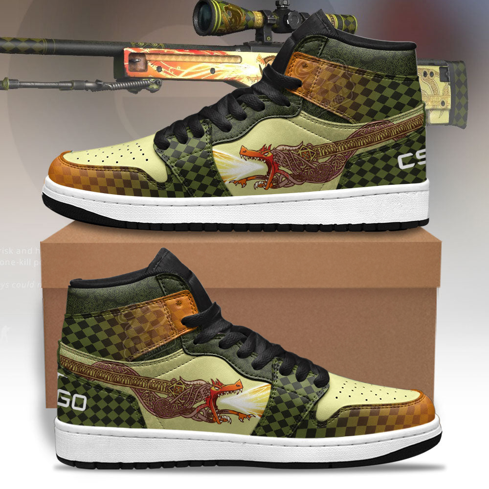 Dragon Lore Counter-Strike Skins Shoes Custom For Fans