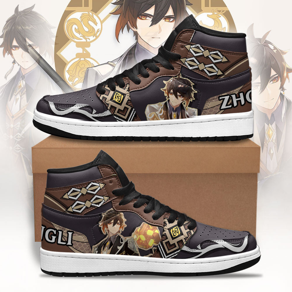 Zhongli Genshin Shoes Custom For Gamer