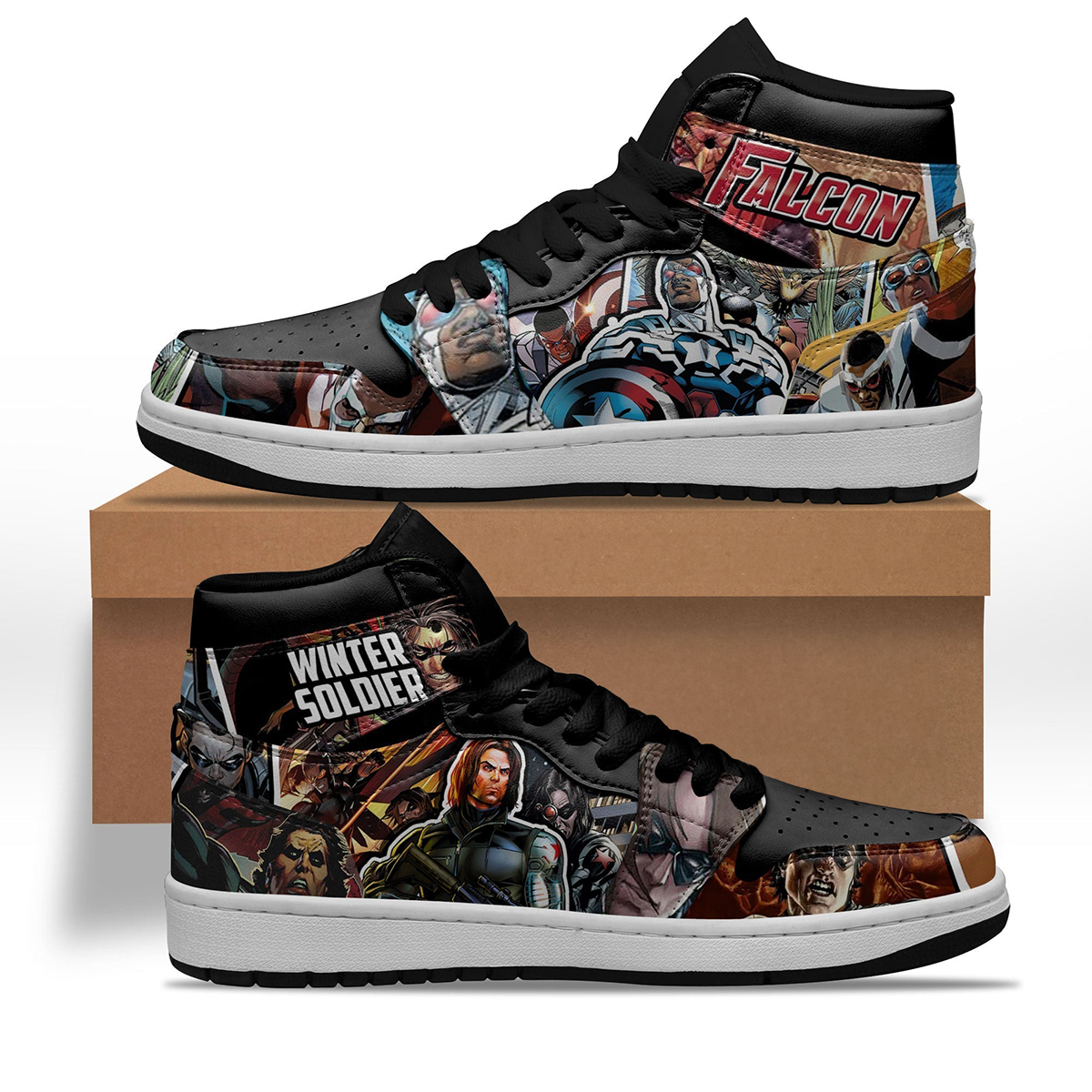 Falcon and Winter Soldier Sneakers Custom Shoes