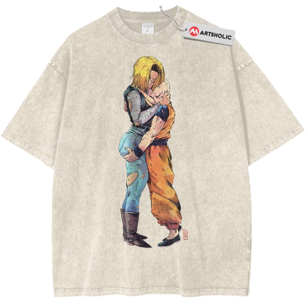 Android 18 Shirt, Krillin Shirt, Dragon Ball Z Shirt, DBZ Shirt, Anime Shirt, Vintage Tee Android 18 Shirt, Krillin Shirt, Dragon Ball Z Shirt, DBZ Shirt, Anime Shirt, Vintage Tee