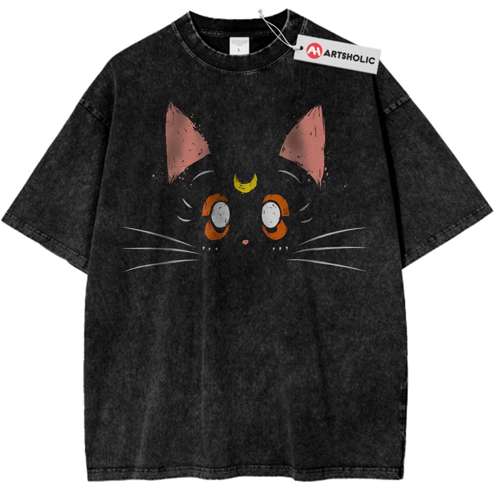 Luna Cat Shirt, Sailor Moon Shirt, Anime Shirt, Vintage T-Shirt Luna Cat Shirt, Sailor Moon Shirt, Anime Shirt, Vintage T-Shirt