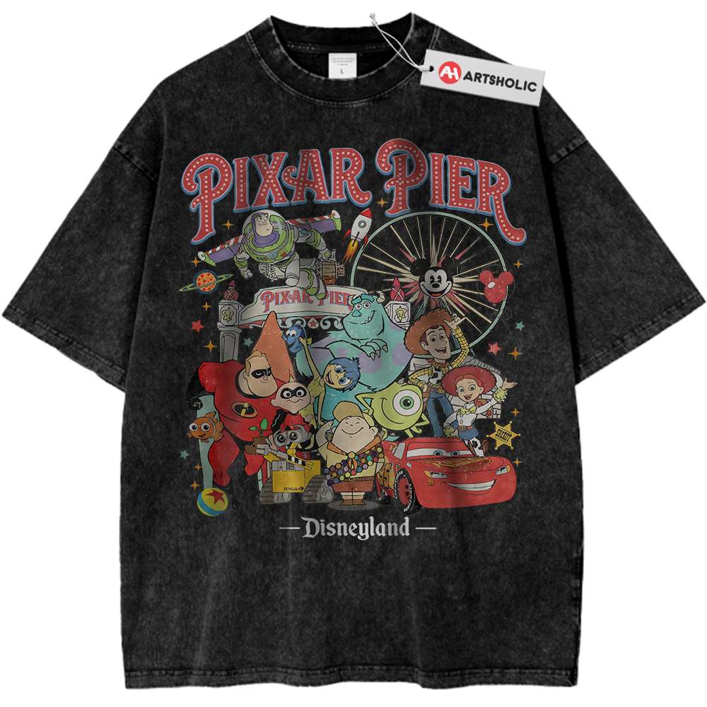 Pixar x Disney Shirt, Cartoon Shirt, Vintage T-Shirt Pixar x Disney Shirt, Cartoon Shirt, Vintage T-Shirt